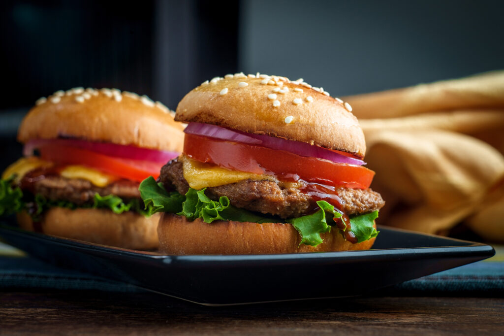 sliders on a plate